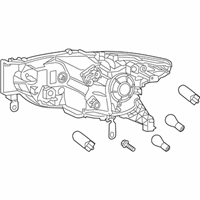 OEM 2019 Infiniti QX60 Lamp Assembly - Head, RH - 26060-9NR0B