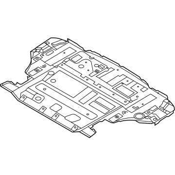 OEM Hyundai Santa Fe PANEL ASSY-REAR FLOOR, RR - 65513-CL000