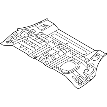 OEM 2022 Hyundai Santa Fe PANEL ASSY-REAR FLOOR, FRT - 65511-CL400