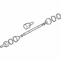 OEM Ford Focus Shaft & Joint Assembly - 8S4Z-3B437-B