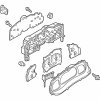 OEM Ford Explorer Sport Trac Cluster Assembly - 1L2Z-10849-NA