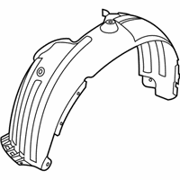 OEM 2020 Hyundai Venue Front Wheel Guard Assembly, Left - 86811-K2000