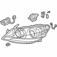 OEM 2008 Acura RL Driver Headlight Assembly - 33151-SJA-A01