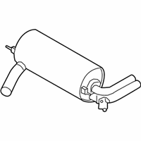 OEM 2014 BMW 328i Rear Exhaust Flap Muffler - 18-30-7-645-938