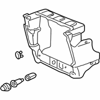 OEM Honda Odyssey Console Assy., Center (Lower) *NH284L* (LIGHT QUARTZ GRAY) - 77290-S0X-A01ZB