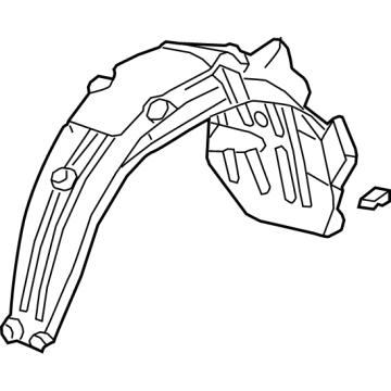 OEM Acura MDX Fender Right, Rear - 74551-TYA-A00