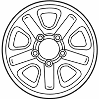 OEM 2004 Toyota Land Cruiser Wheel, Alloy - 42611-60461