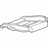 OEM 2017 Cadillac CT6 Seat Cushion Pad - 23245173