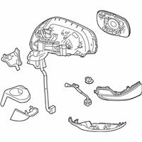 OEM 2017 Infiniti Q60 Door Mirror Assy-RH - 96301-5CH2B