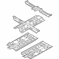 OEM 2017 Hyundai Elantra Panel Assembly-Floor, Center - 65100-F2000