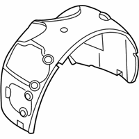 OEM BMW Cover, Wheel Housing, Front Left - 51-71-7-012-727