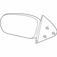 OEM Pontiac Grand Am Mirror Asm-Outside Rear View *Black - 22613598