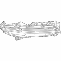 OEM 2014 Acura RLX Foglight Assembly, Passenger Side Turn & - 33300-TY3-A01