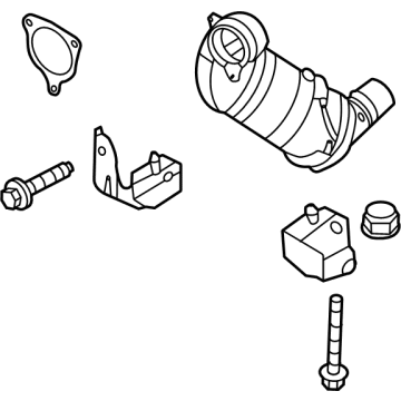 OEM 2021 Ford Bronco Catalytic Converter - KB3Z-5E212-C