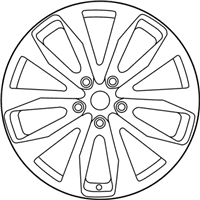 OEM 2018 Nissan Maxima Aluminum Wheel - 40300-4RA9E