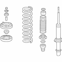 OEM 2013 Honda Crosstour Shock Absorber Assembly, Right Front - 51610-TY4-A03