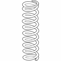 OEM Honda Accord Crosstour Spring, Front - 51401-TP7-A03