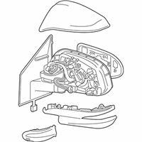 OEM 2016 Toyota RAV4 Mirror Assembly - 87940-0R200-C0