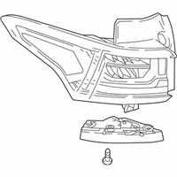 OEM 2020 Chevrolet Traverse Tail Lamp - 84838458
