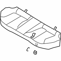 OEM 2001 Nissan Maxima Cushion Assembly Rear Seat - 88300-3Y100