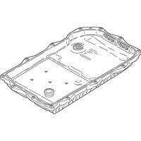 OEM 2017 BMW 740e xDrive Oil Pan Fluid Filter Kit - 24-00-8-672-573