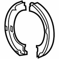 OEM Jeep Commander Parking Brake Shoe Kit - 5086930AC