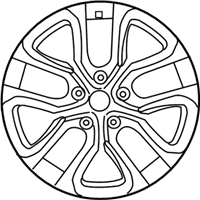 OEM 2013 Nissan 370Z Aluminum Wheel - D0300-1ET4A
