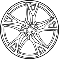 OEM 2010 Nissan 370Z Aluminum Wheel - D0300-1EC4A