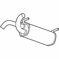 OEM 2013 Chevrolet Cruze Rear Muffler - 13358829