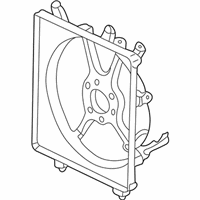 OEM 2002 Honda Civic Shroud, Air Conditioner - 38615-PMM-C11