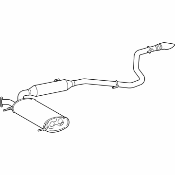 OEM 2021 Toyota Sienna Muffler & Pipe - 17430-F0321