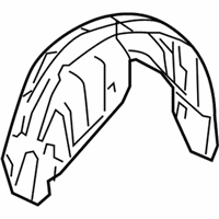 OEM Toyota Avalon Wheelhouse Liner - 65637-07010
