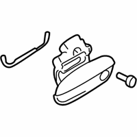 OEM BMW 525i Door Handle Outer Right - 51-21-8-245-462
