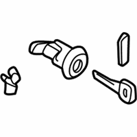 OEM 2004 Kia Spectra Front Door-Lock Cylinder, Right - 0K2A176910A