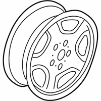OEM 1997 BMW 328i Light Alloy Rim - 36-11-1-092-528