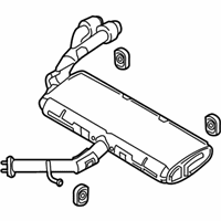 OEM 2019 Hyundai Elantra Rear Muffler Assembly - 28710-F2970