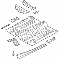 OEM 2019 Ford EcoSport Front Floor Pan - GN1Z-7411135-C