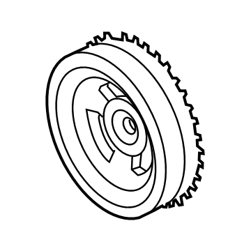 OEM Lincoln PULLEY - CRANKSHAFT - LX6Z-6312-A