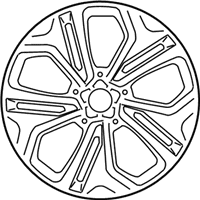 OEM Hyundai Santa Fe Aluminium Wheel Assembly - 52910-S2210