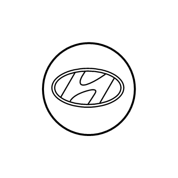 OEM 2019 Hyundai Santa Fe Aluminum Wheel Hub Center Cap Oem - 52960-S1000