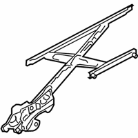 OEM Infiniti FX45 Rear Door Window Regulator Assembly, Left - 82721-CG000
