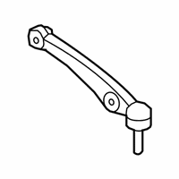 OEM 2017 BMW M760i xDrive Bottom Rubber Mount Wishbone, Right - 31-10-6-861-170