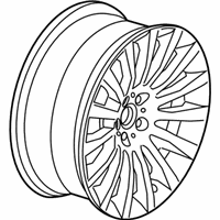 OEM 2013 BMW 550i xDrive Disc Wheel, Light Alloy, Bright-Turned - 36-11-6-851-072