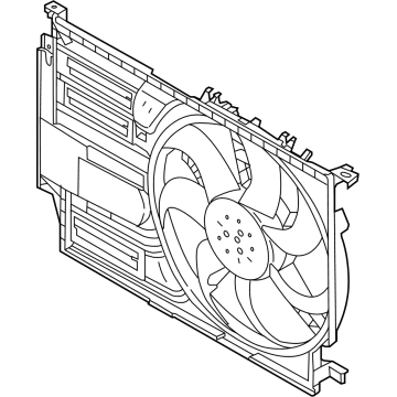 OEM BMW X1 Fan Housing - 17-42-8-645-859