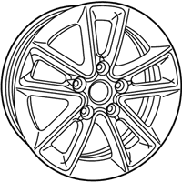 OEM 2014 Chrysler Town & Country Aluminum Wheel - 5LN63DD5AC