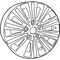 OEM Ram C/V Aluminum Wheel - 1SP67DX8AB