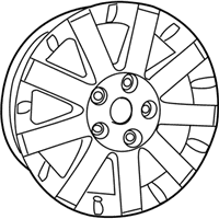 OEM 2011 Dodge Grand Caravan Wheel Alloy - 1BD59GSAAE