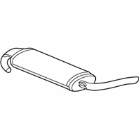 OEM 2002 Saturn Vue Exhaust Muffler Assembly (W/ Exhaust Pipe & Tail Pipe) - 15898905