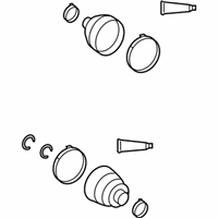 OEM 2009 Pontiac Vibe Boot Kit, Front Wheel Drive Shaft Tri-Pot & Cv Joint - 19204681