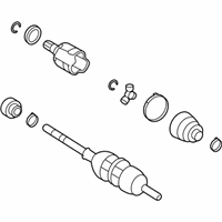 OEM 2009 Pontiac Vibe Cv Axle Shaft (W/Wheel Speed Sensor Ring) - 19183749